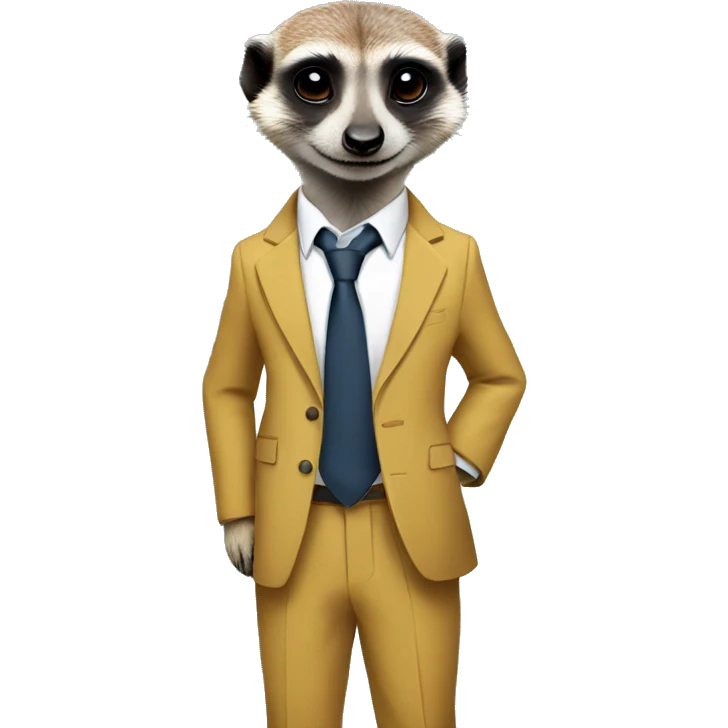 Meerkat in a suit emoji