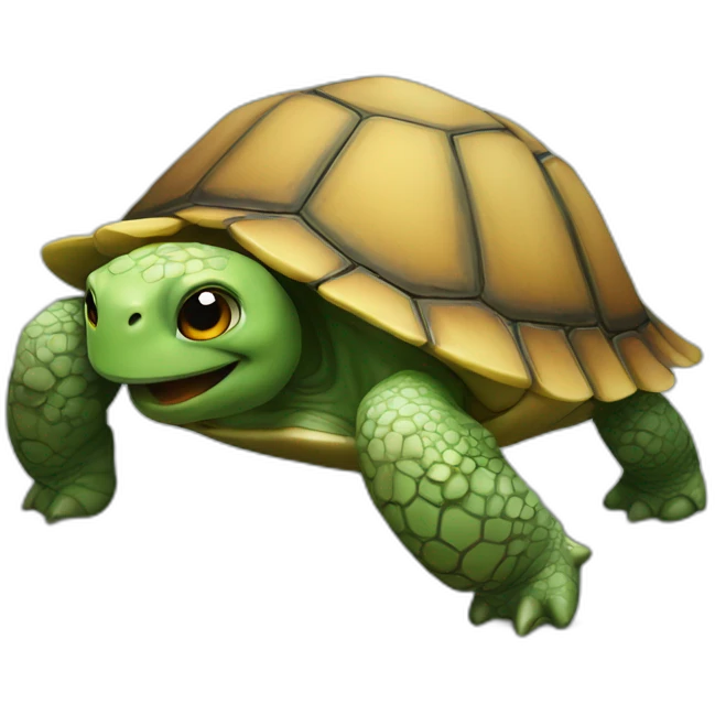 Macron sur tortue emoji