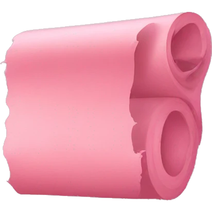 Pink wall paint and roll emoji