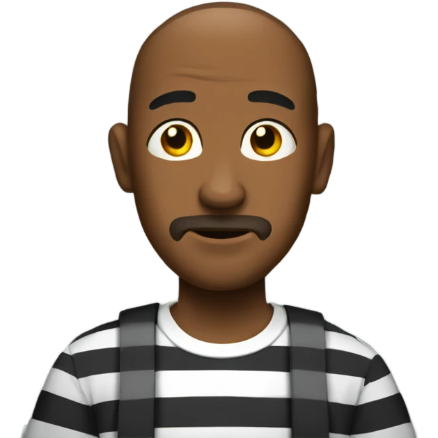 Checken in a jail emoji