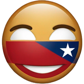 Smile with Texas flag emoji