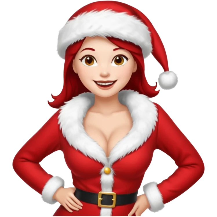 sexy female santa emoji