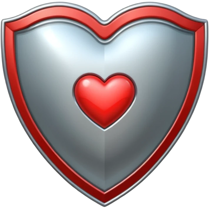 heart symbol with a protective shield emoji