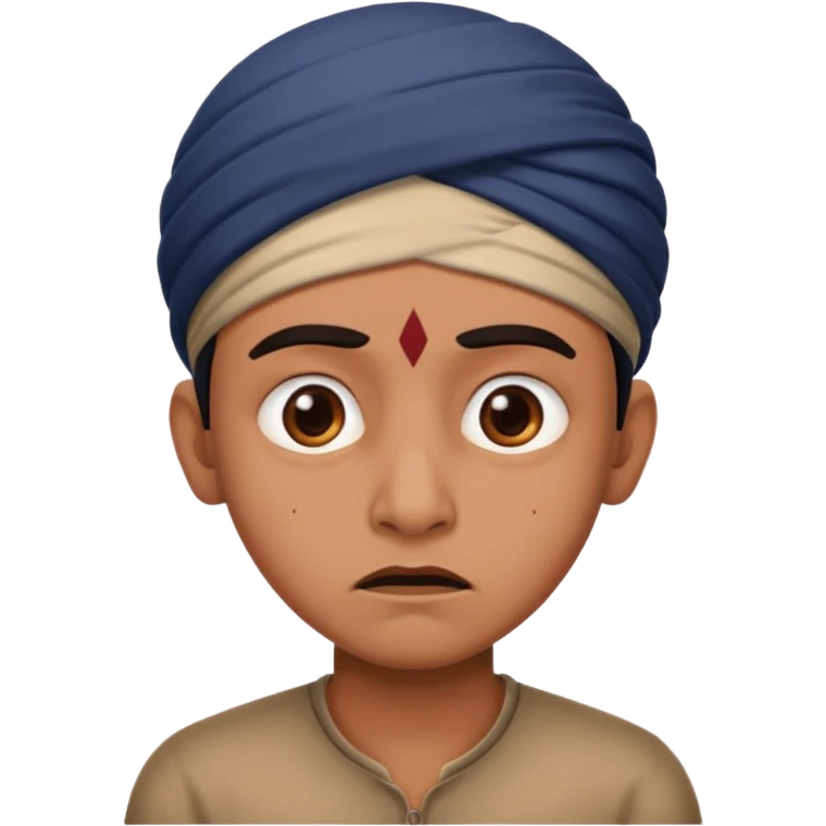Scary Indian emoji