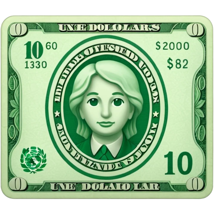 quiero un billete de dolar emoji