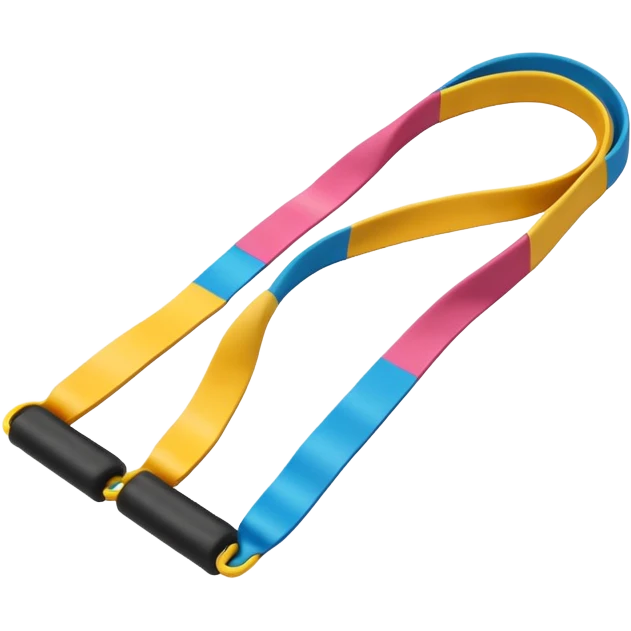 resistance band, simple, clear emoji