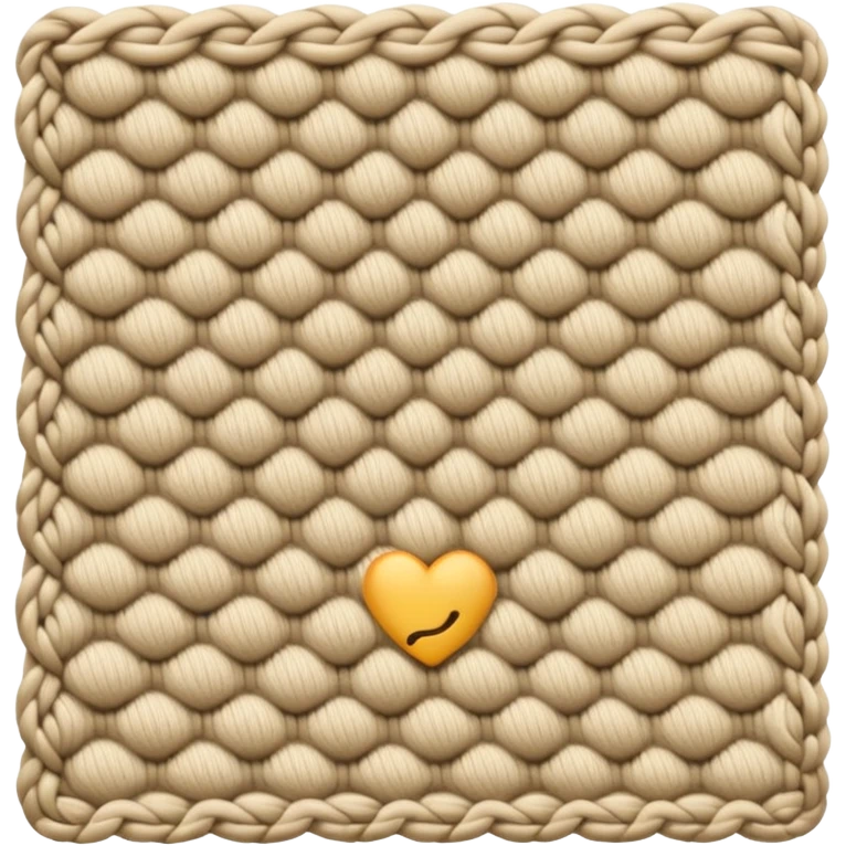 Knitting beige emoji