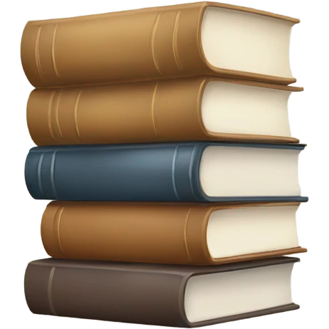 neutral stack of books emoji