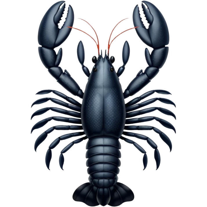 White and black white lobster  emoji