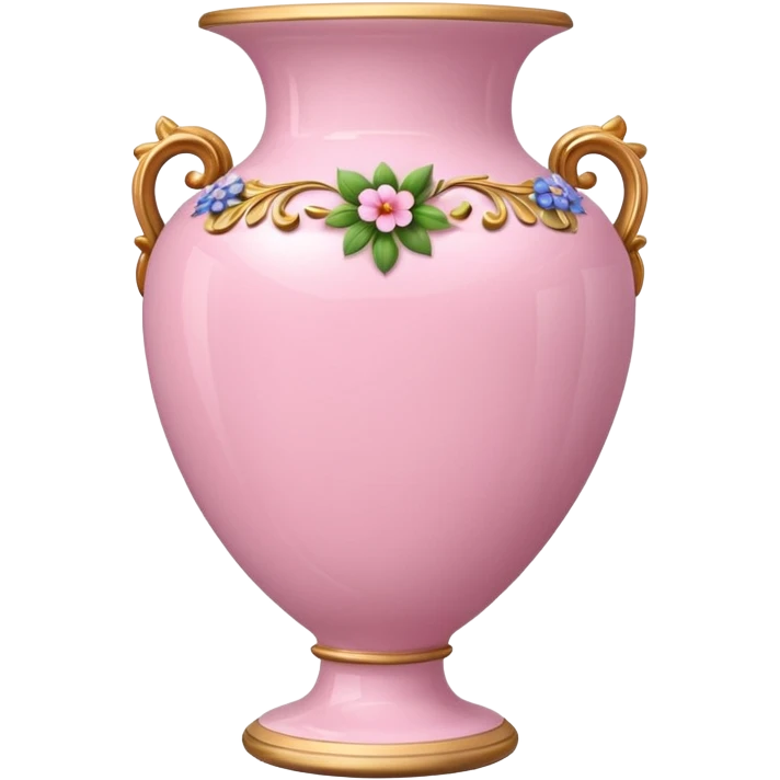 pink christmas porcelain with flowers  emoji