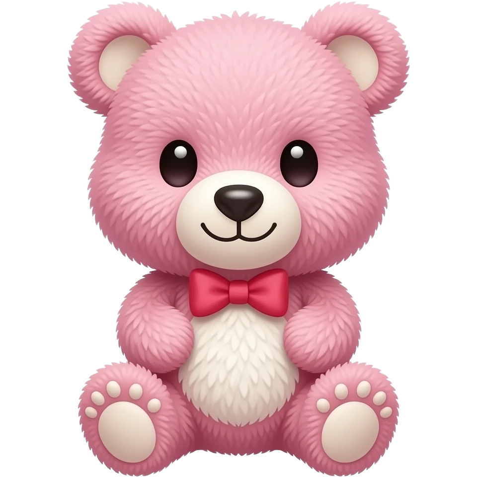 Osito de peluche cute rosadito emoji