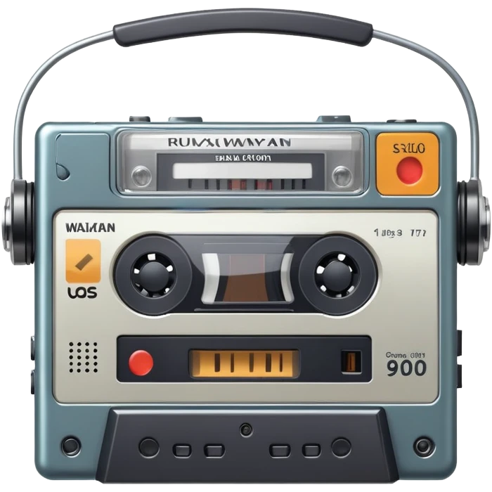Realistic 1990’s Walkman emoji
