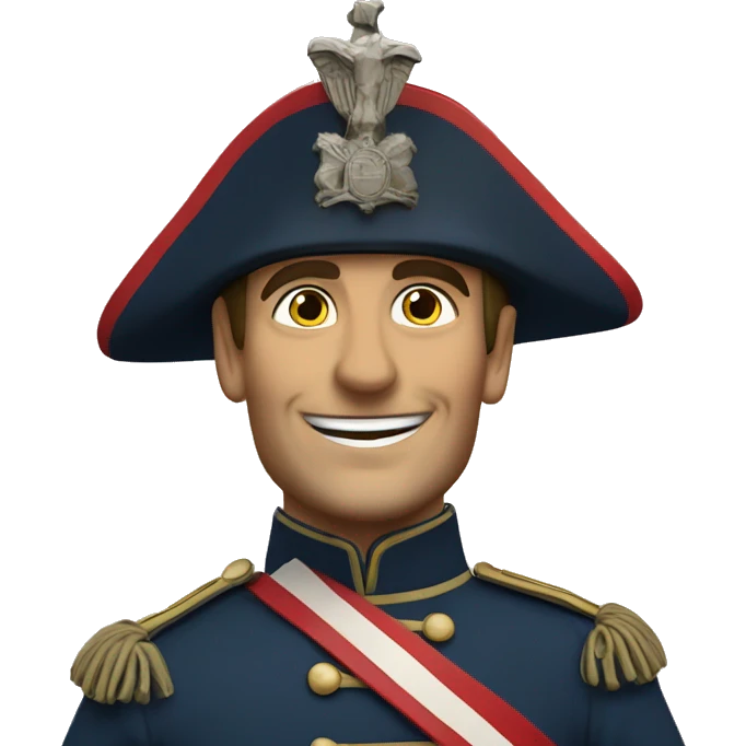smiling French soldier in the Crimean War emoji