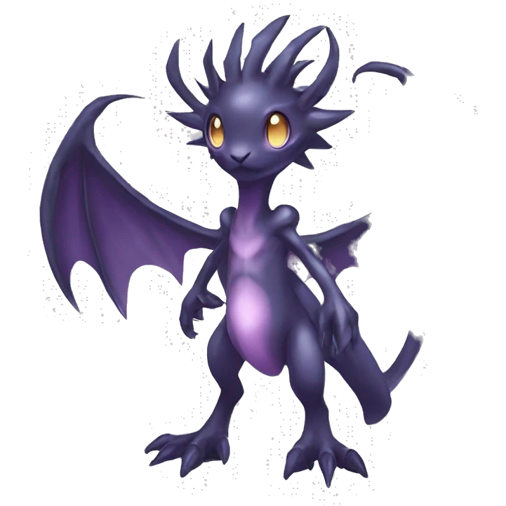 cute cool edgy sharp eldritch ethereal magical Digimon-Fakemon-animal full body emoji