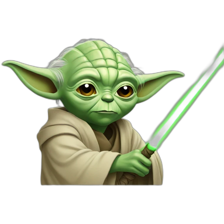 yoda tomando te emoji