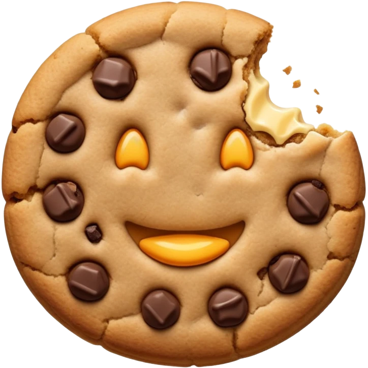 cookie with a bite taken out emoji
