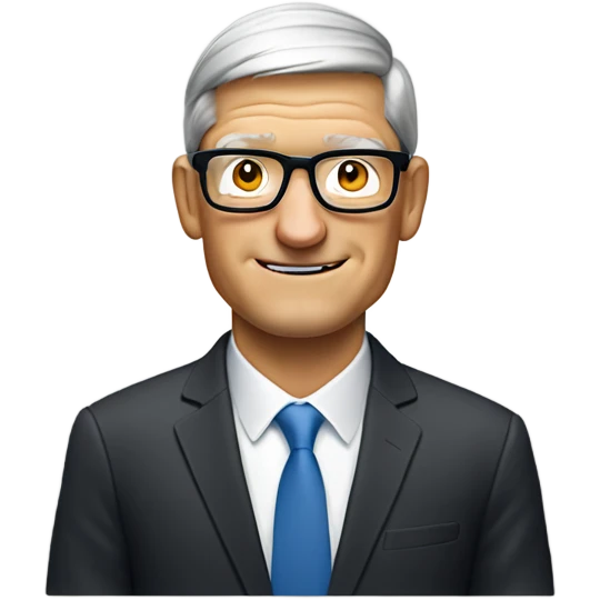 Tim cook wearing glasés emoji