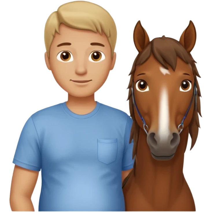pregnant man  with horse emoji