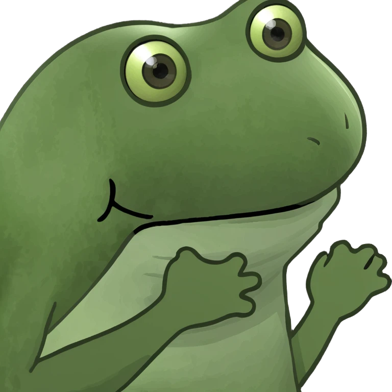 begging frog emoji