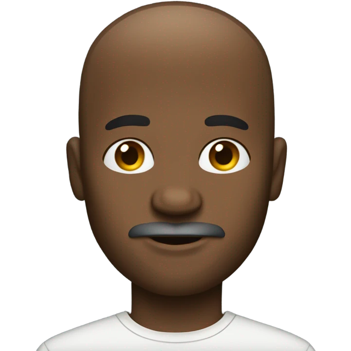 New York black bald guy with  beard emoji