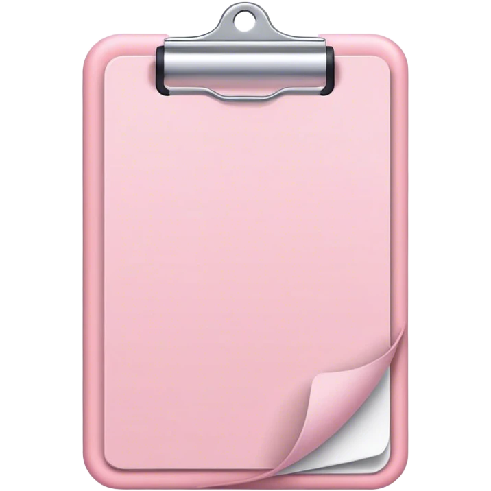 light pink notepad emoji