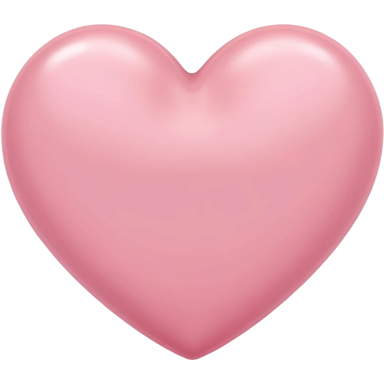 Soft pink heart emoji