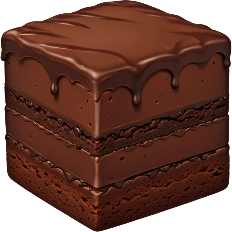 big Chocolate Brownie cake emoji
