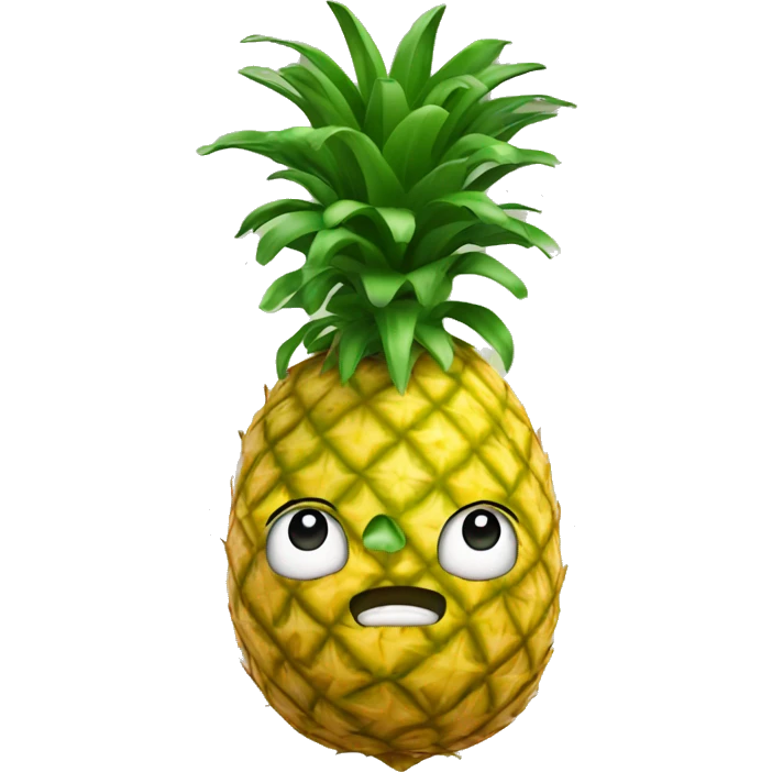 Upside down pineapple emoji