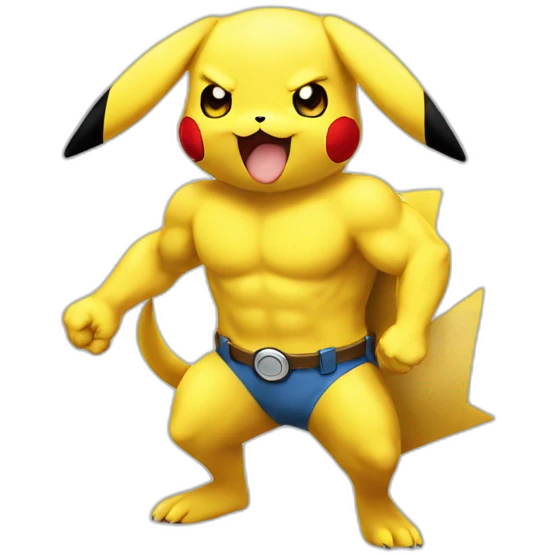 pokemon-pikachu-muscle emoji