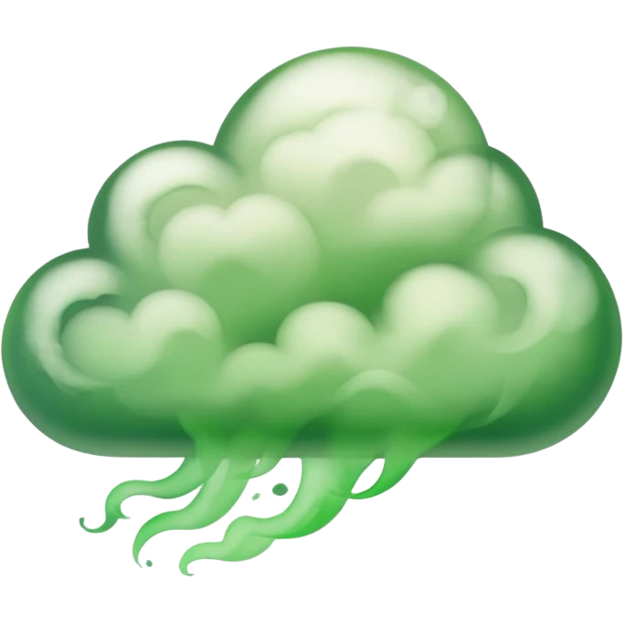 green wind smoke emoji