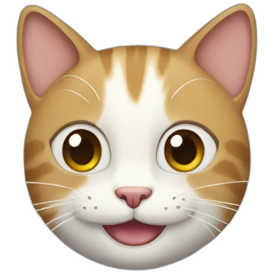 Cat happy emoji