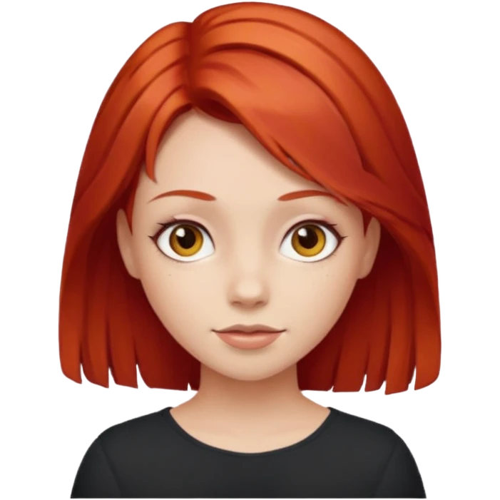 red hair girl emoji