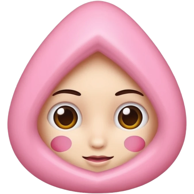 Um coração cor de rosa claro, e atenção com vários acessórios super fofoss emoji