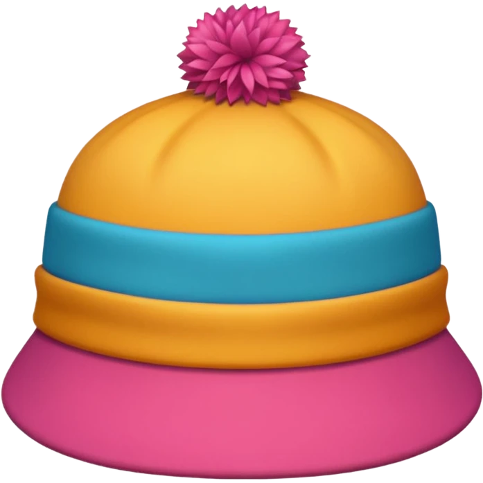 colorful hat emoji