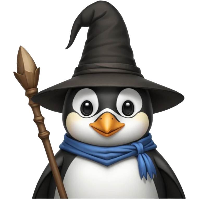 Penguin Wizard emoji