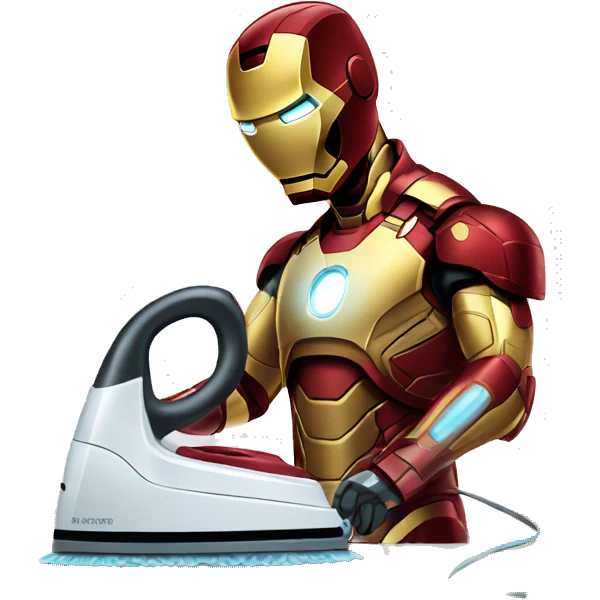 ironman ironing clothes emoji
