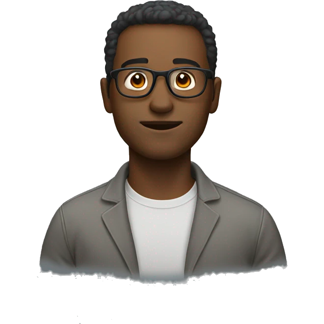 Male with spectacle emoji
