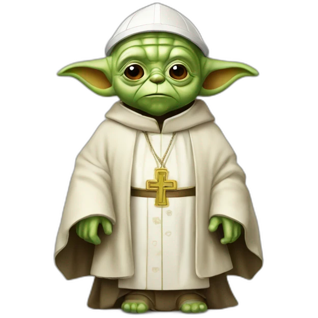 Pope yoda emoji