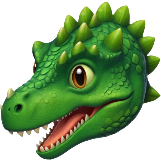 smiling dinosaur head emoji