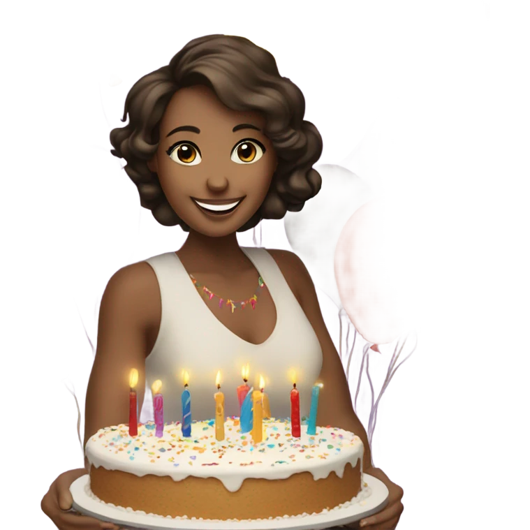 Girl turning 30 years old emoji