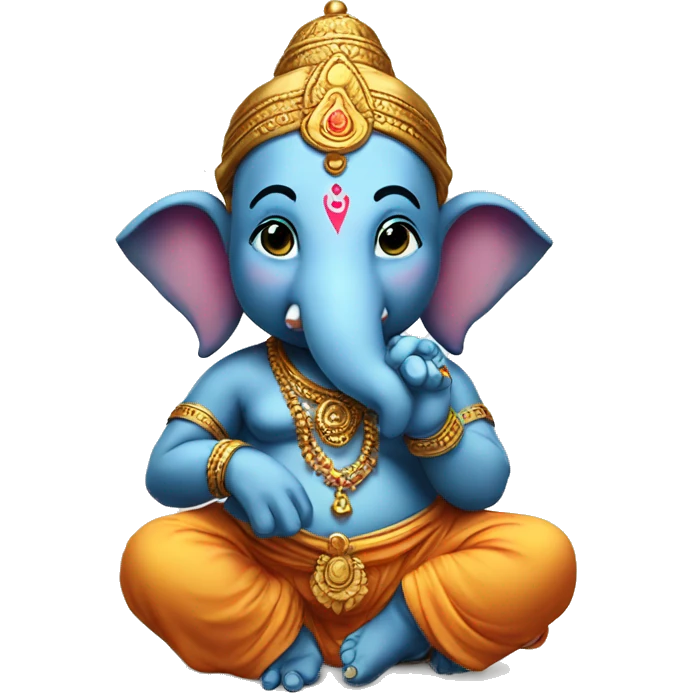Little hindu god ganesh  emoji