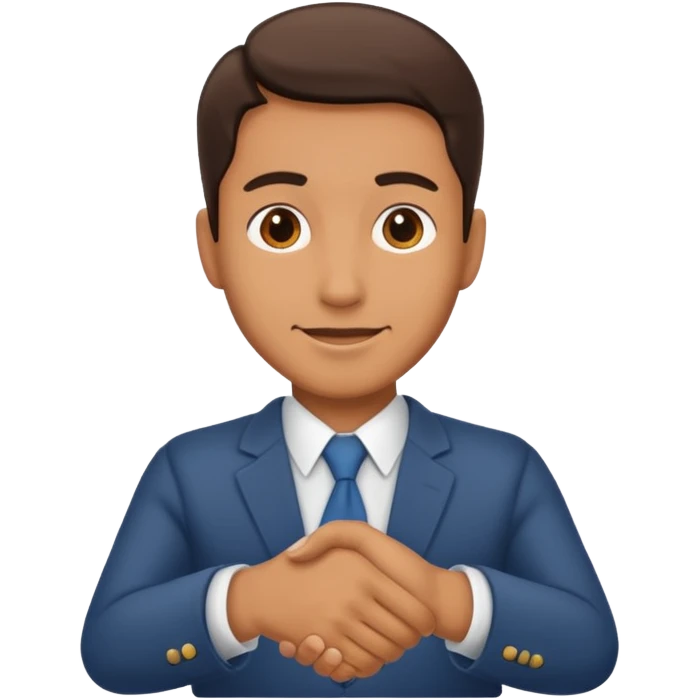 shaking his hands emoji
