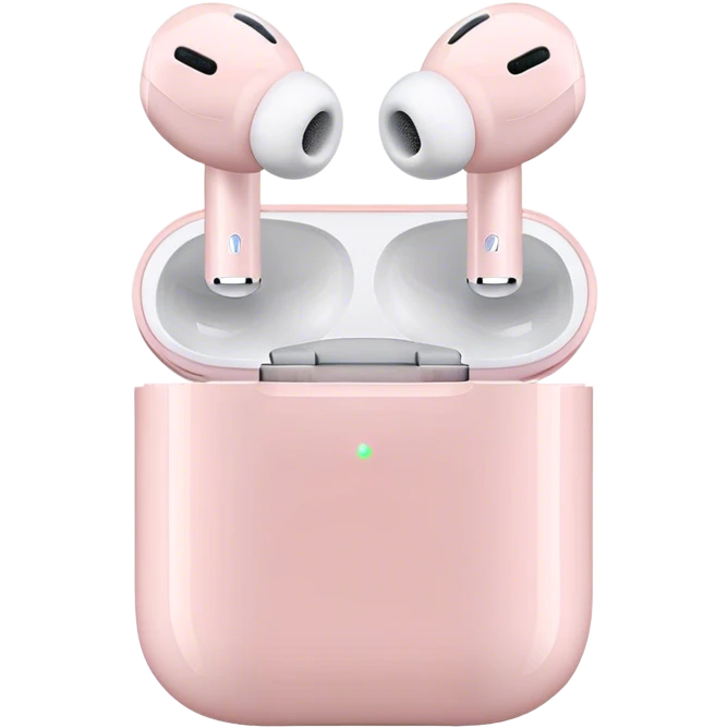 Airpods max light pink  emoji