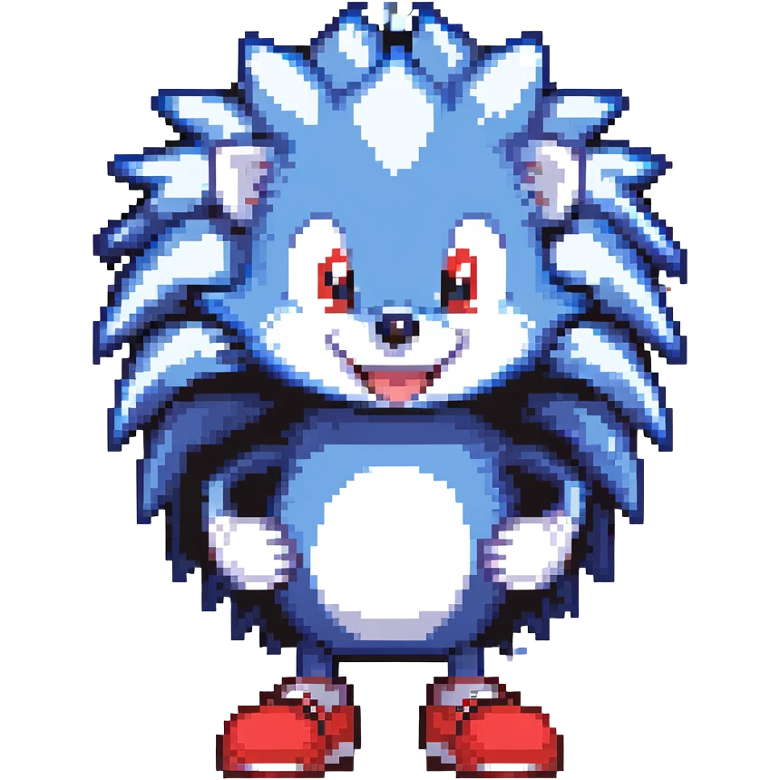 Sanic meme character emoji