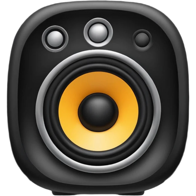 black speaker emoji