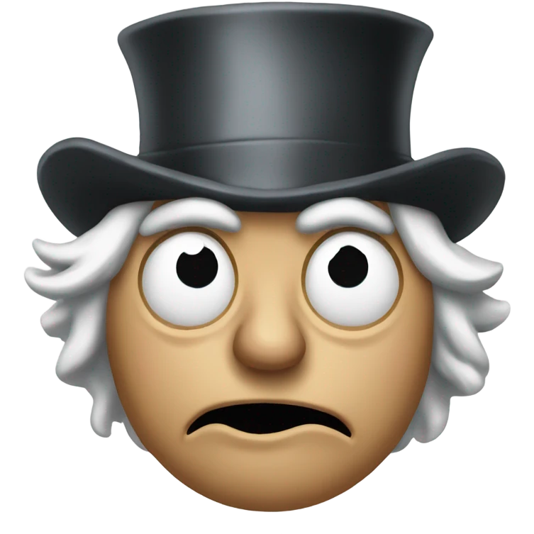scrooge concerned, tormented emoji