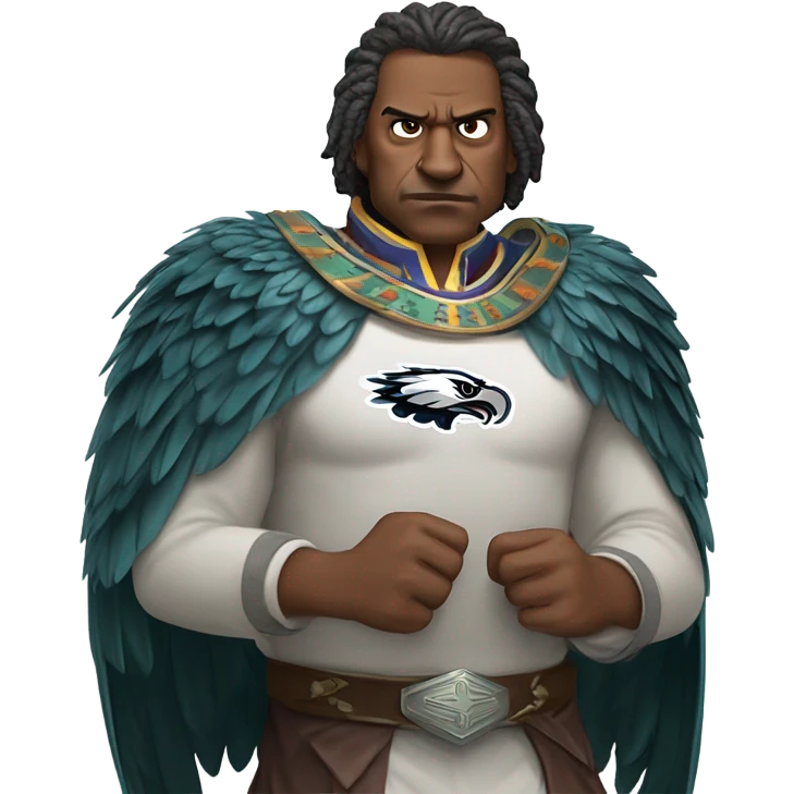 Philadelphia eagle attacking kansas city chief emoji