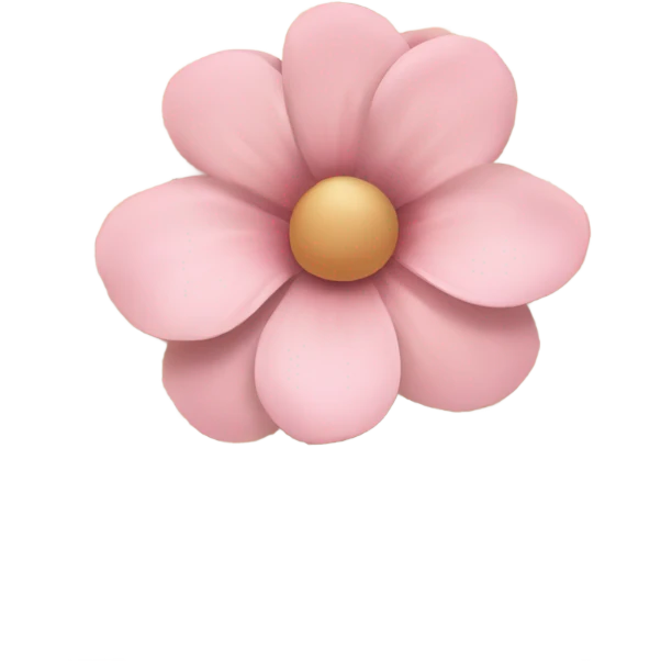 Beige Open book with light pink flower inside emoji