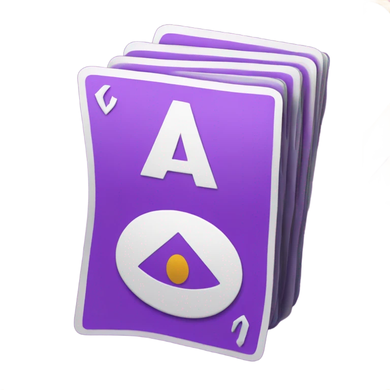 Purple uno reverse card  emoji