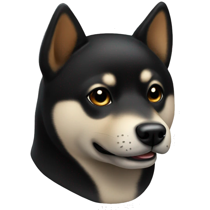 Black Shiba Inu  emoji
